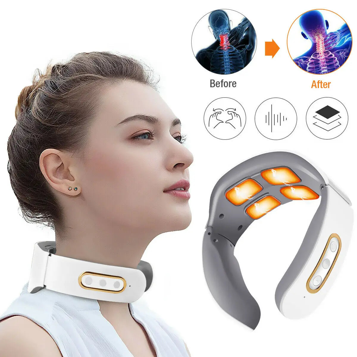 β‘πββοΈ MagnaPulse 4D NeckPro β Heat & TENS Relief π₯β¨