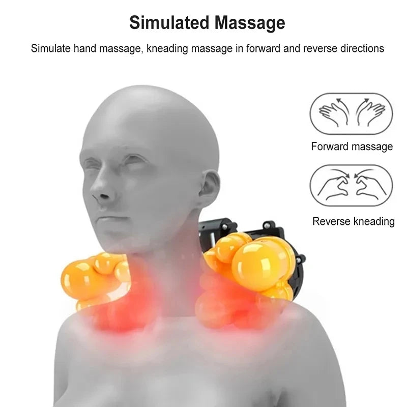 🌟 HeatKnead Pro Pillow – Infrared Deep Relief Massage 😌🔥