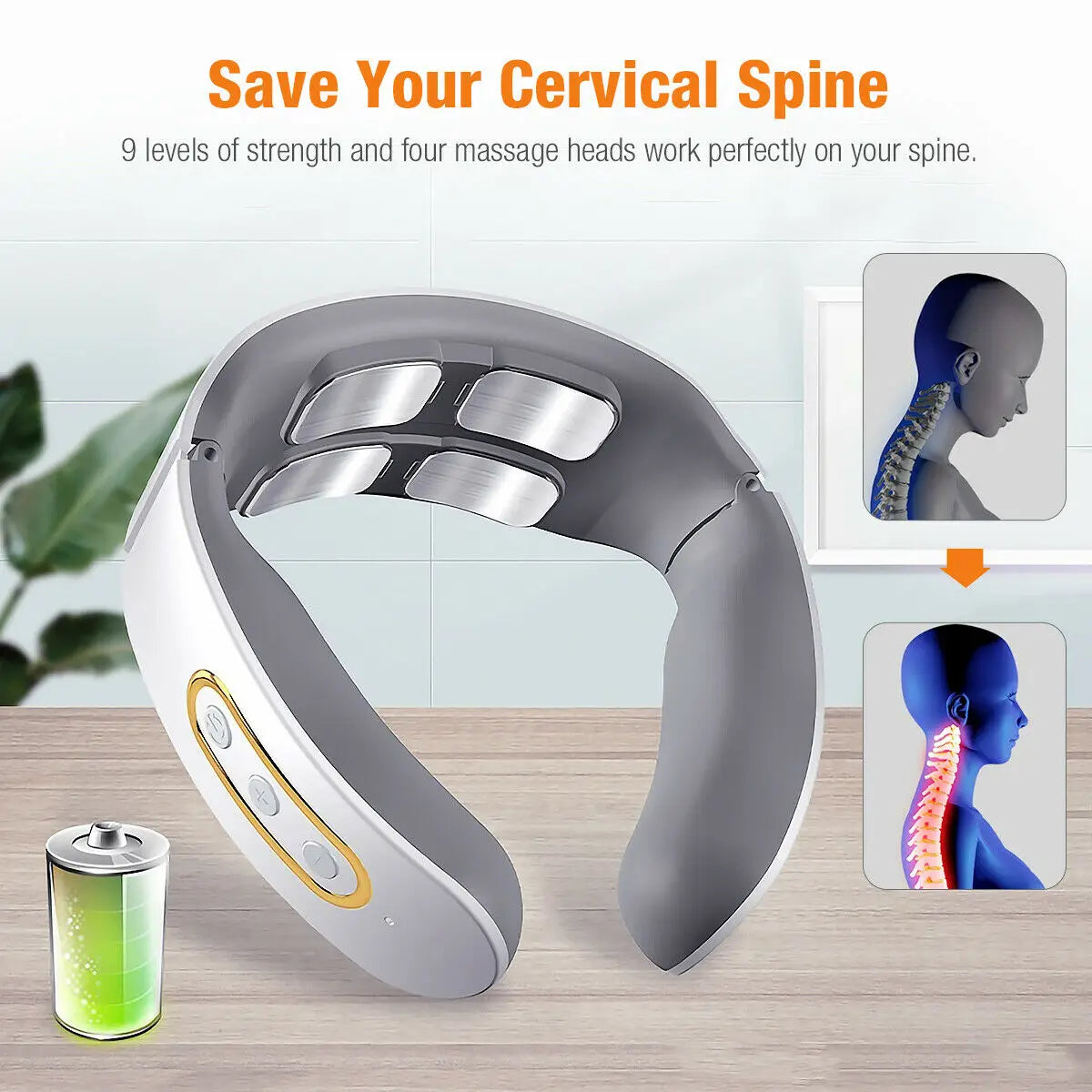 β‘πββοΈ MagnaPulse 4D NeckPro β Heat & TENS Relief π₯β¨
