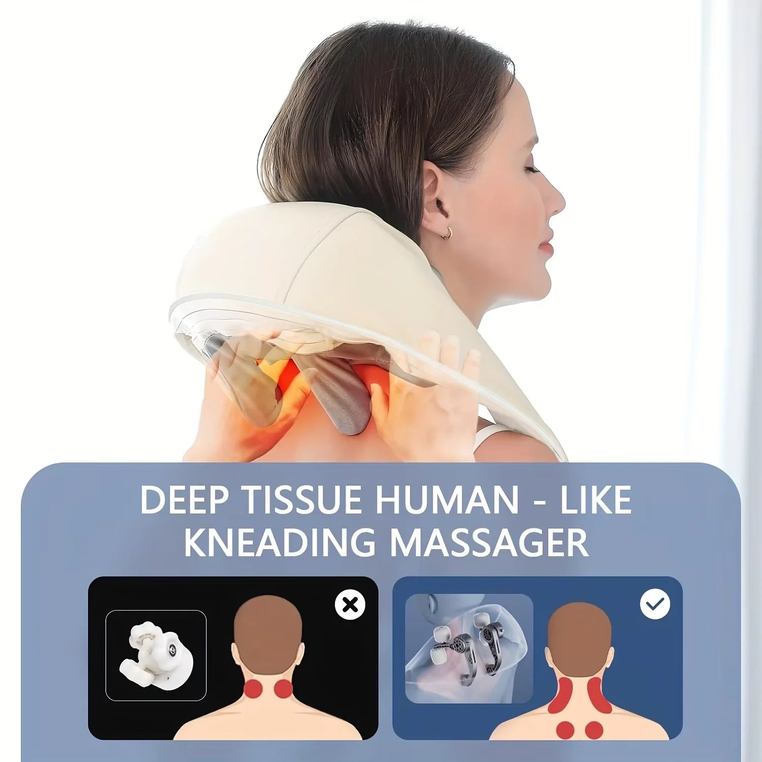 KneaU HeatHug – Deep Comfort Pillow ✨