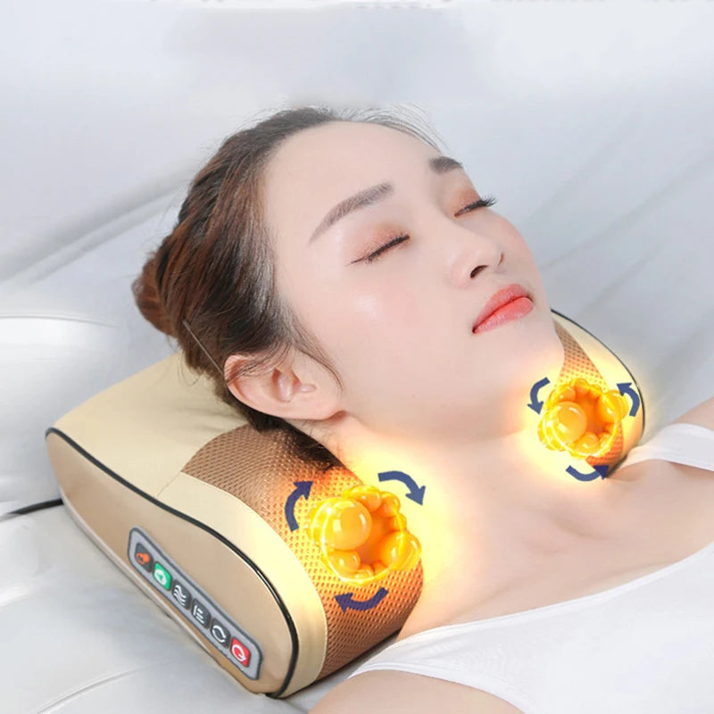 π HeatKnead Pro Pillow β Infrared Deep Relief Massage ππ₯