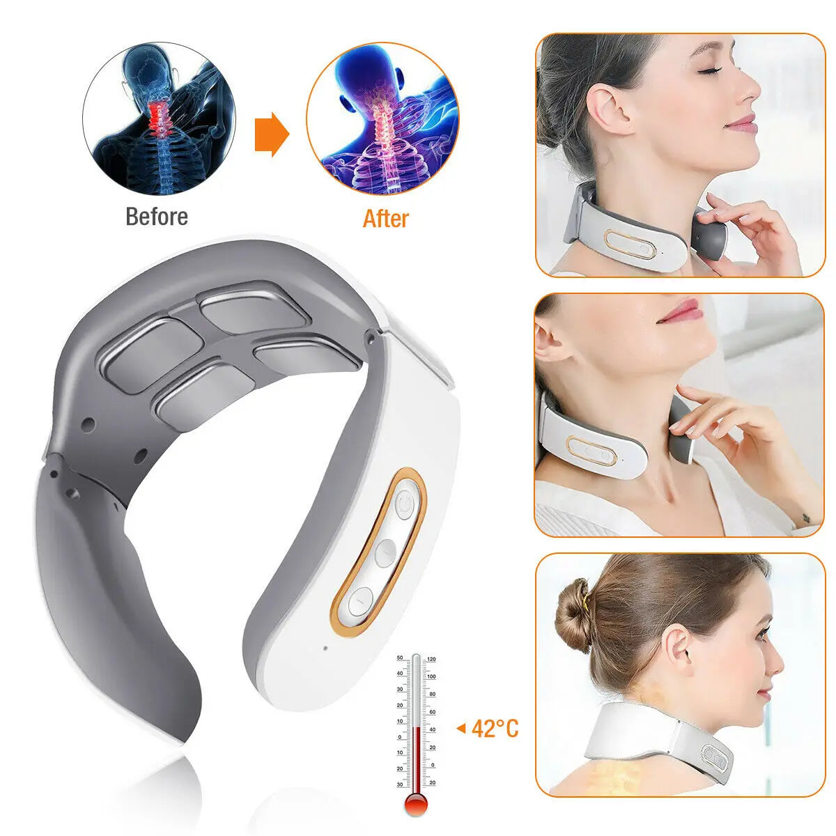 β‘πββοΈ MagnaPulse 4D NeckPro β Heat & TENS Relief π₯β¨