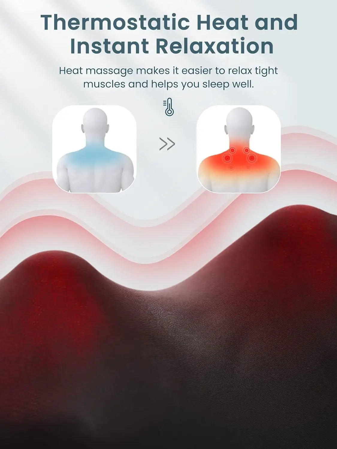 💆♂️🔥 U-Shiatsu HeatWrap – Deep Knead Comfort Pillow 🌙