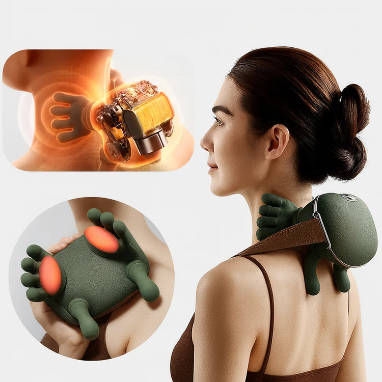 SiaSooβ’ Neck & Traps Massager β Rechargeable, Multi-Mode Pain Relief