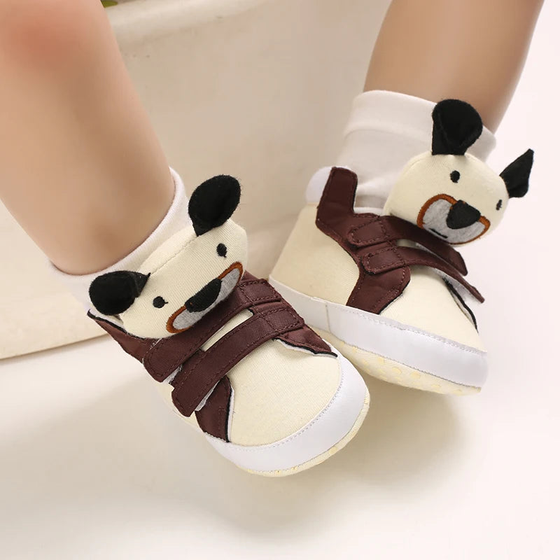 NEW Classic baby shoes for boys and girls cute animal casual flat shoes the first baby cotton non slip and warm walking shoes ﻿