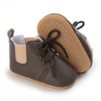 0-1Year New Baby Shoes Retro Leather Boy Girl Shoes Multicolor Toddler Rubber Sole Anti-slip First Walkers Infant Newborn
