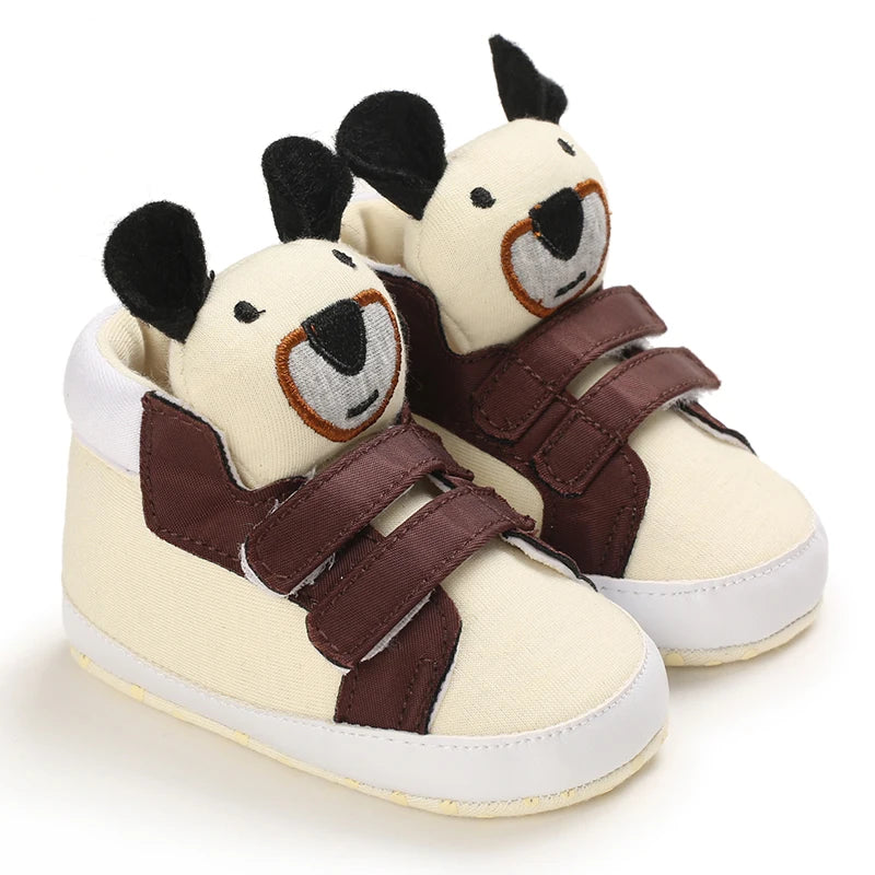 Classic baby shoes for boys and girls cute animal casual flat shoes the first baby cotton non slip and warm walking shoes ﻿