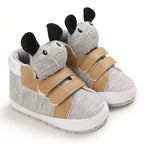 Classic baby shoes for boys and girls cute animal casual flat shoes the first baby cotton non slip and warm walking shoes ﻿