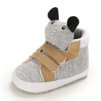 Classic baby shoes for boys and girls cute animal casual flat shoes the first baby cotton non slip and warm walking shoes ﻿