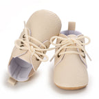 0-1Year New Baby Shoes Retro Leather Boy Girl Shoes Multicolor Toddler Rubber Sole Anti-slip First Walkers Infant Newborn