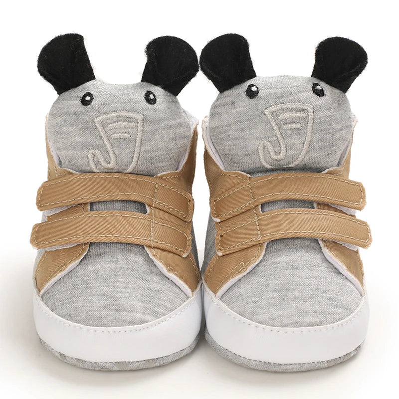NEW Classic baby shoes for boys and girls cute animal casual flat shoes the first baby cotton non slip and warm walking shoes ﻿