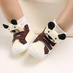 Classic baby shoes for boys and girls cute animal casual flat shoes the first baby cotton non slip and warm walking shoes ﻿
