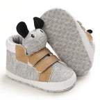Classic baby shoes for boys and girls cute animal casual flat shoes the first baby cotton non slip and warm walking shoes ﻿