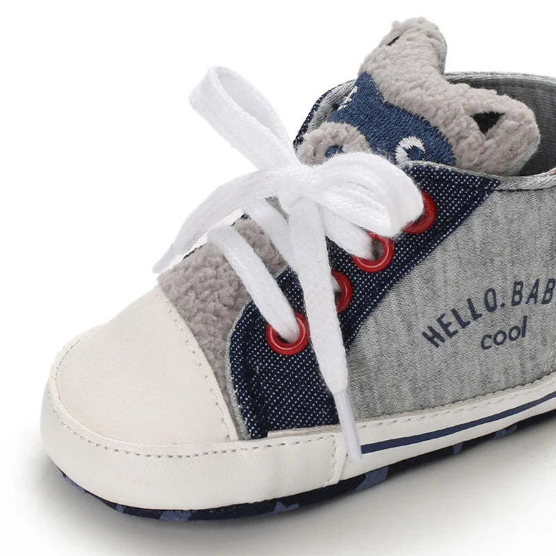 NEW Classic baby shoes for boys and girls cute animal casual flat shoes the first baby cotton non slip and warm walking shoes ﻿