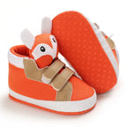 Classic baby shoes for boys and girls cute animal casual flat shoes the first baby cotton non slip and warm walking shoes ﻿