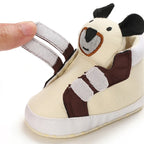 Classic baby shoes for boys and girls cute animal casual flat shoes the first baby cotton non slip and warm walking shoes ﻿