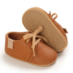 0-1Year New Baby Shoes Retro Leather Boy Girl Shoes Multicolor Toddler Rubber Sole Anti-slip First Walkers Infant Newborn