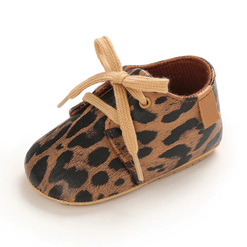 0-1Year New Baby Shoes Retro Leather Boy Girl Shoes Multicolor Toddler Rubber Sole Anti-slip First Walkers Infant Newborn