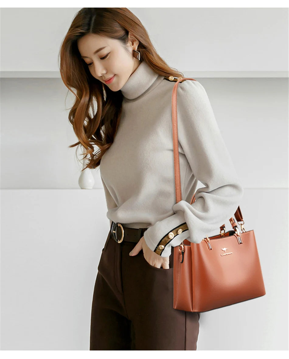 Brand Luxury Handbags Women Bag Designer Super Quality Leather Handbags Casual Tote Bag Ladies Shoulder Crossbody Bag for Female