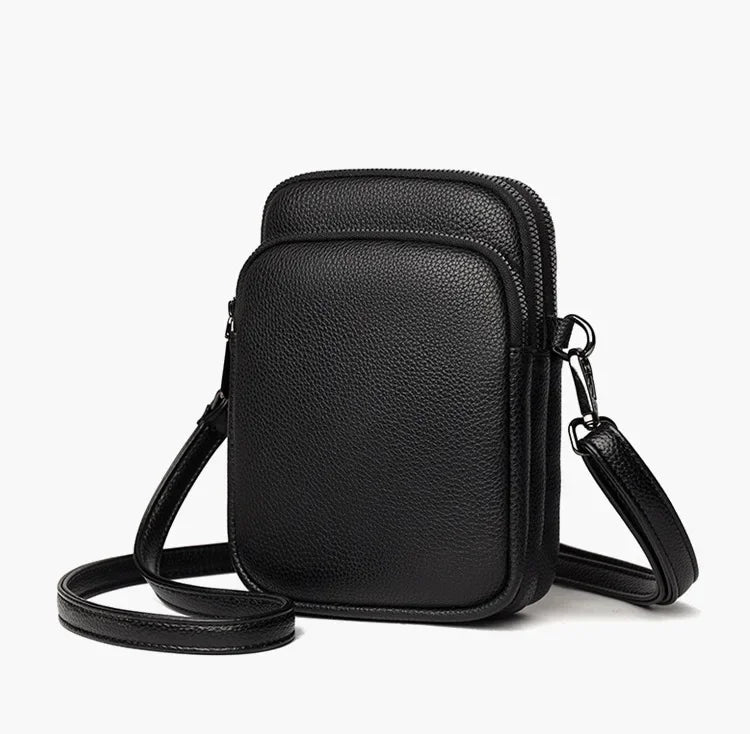 2025New 100% Genuine Cowhide Women's Leather Mobile Phone Bag Crossbody Bags for Women Bag Designer Crossbody Bag Messenger Bags