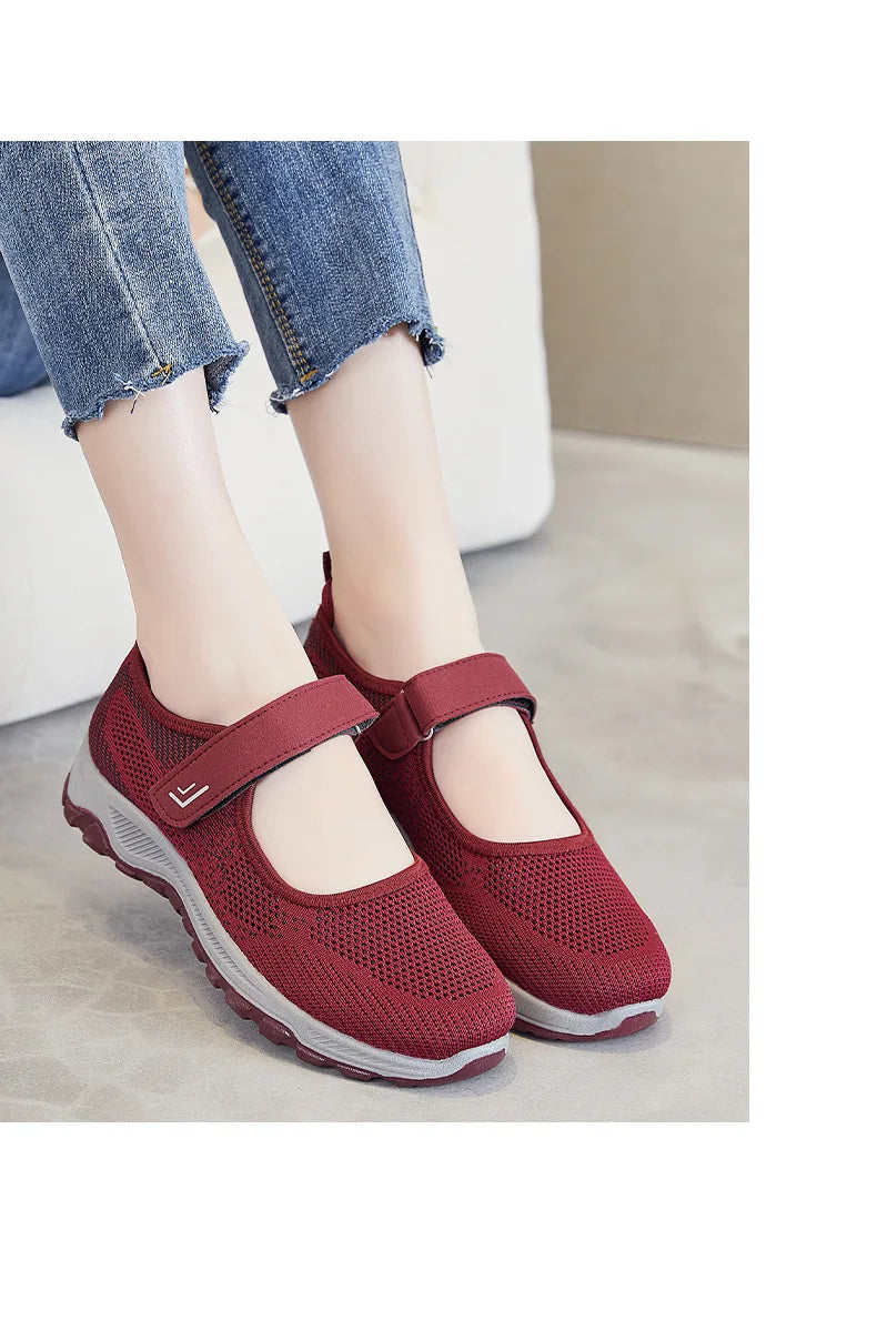 Women Shoes Breathable Vulcanized Shoes White ZapaWomen Sneakers Fashion Breathable Mesh Casual Walking Shoes Women Work Shoes