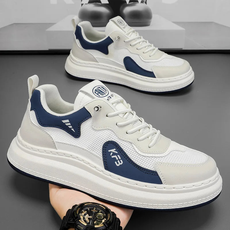 casual shoes fashion men's four season breathable comfortable outdoor thick sole anti slip wear-resistant versatile casual shoes