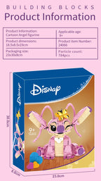 New Stitch Angel CP Building Blocks 2025 - Large Piece Cartoon Toys with Moving Ears Kids Assembly Gift for Boys Girls Birthday
