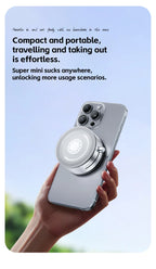 Super Magnetic Phone Stand 360° Rotating Desktop Car Holder Vacuum Adsorption Strong Magnetism Car Mount Phone Holder