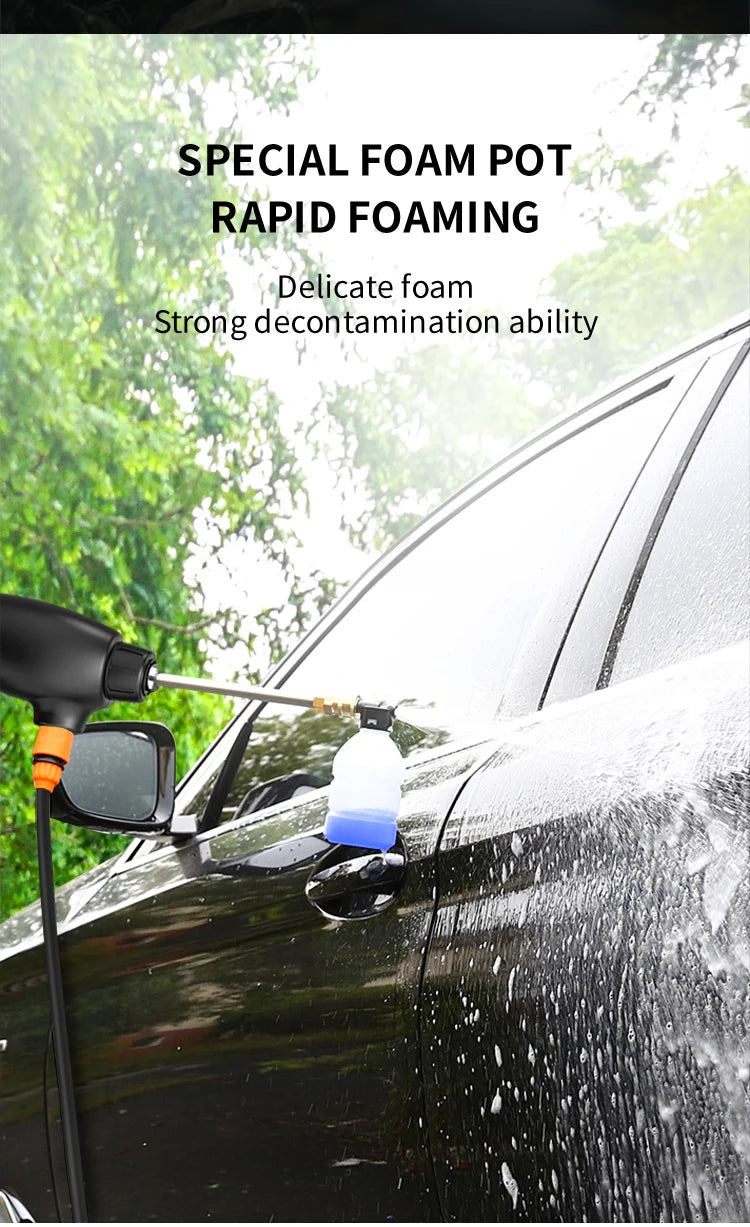 Car Wash Machine 24V Cordless Power High Pressure Wireless Water Spray Electric Portable Jet Water Gun Car Washer Gun Machine