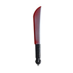 48.5cm/19.09in Plastics Fake Blood Knife Party Supplies Weapon Props Model Halloween Cosplay Funny Gift Collectible Outdoor Toys