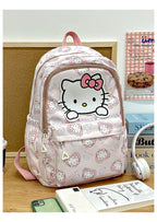 Sanrio Start Of School Season Backpack Anime Kuromi Cinnamoroll Student Bag Large Capacity Women Bag For Children Girls Gift ﻿