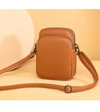 2025New 100% Genuine Cowhide Women's Leather Mobile Phone Bag Crossbody Bags for Women Bag Designer Crossbody Bag Messenger Bags