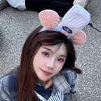 Kawaii Cartoon Hairband Ratatouilleing Cute Headband Ratatouille Hairpin Mouse Ears Headdress Girl Kids Party Gift Toys