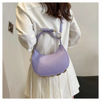 French handbag women bag semi-circular crescent single shoulder armpit bag fashionable commuting niche letter crossbody handbag