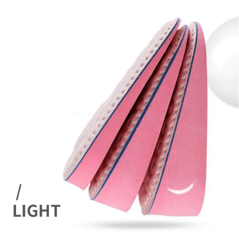 EVA Memory Foam Invisible Height Increased Insoles for Women Shoes Inner Sole Shoe Insert Lift Heel Comfort Heightening Insoles