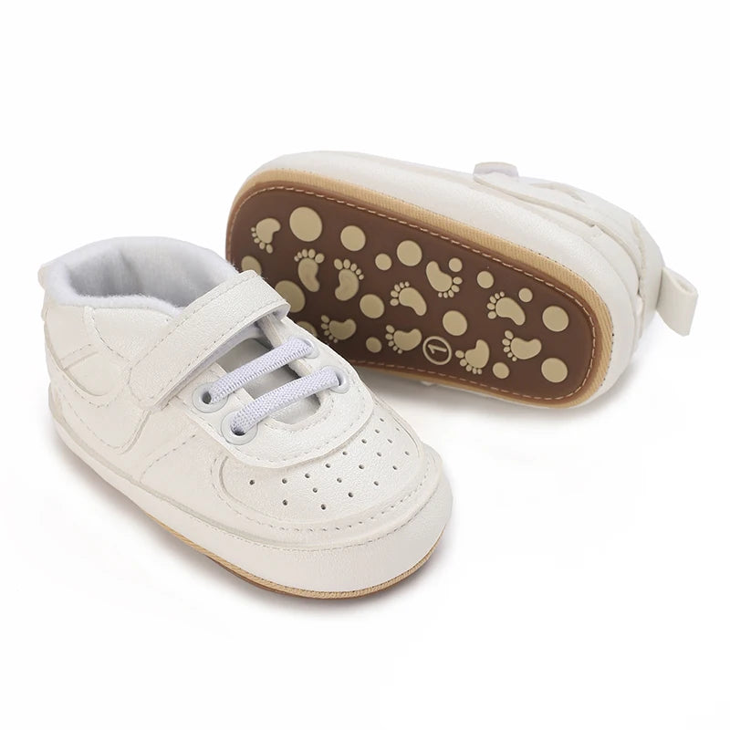 0-1Year New Baby Shoes Retro Leather Boy Girl Shoes Multicolor Toddler Rubber Sole Anti-slip First Walkers Infant Newborn