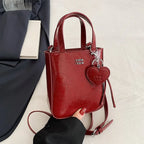 Korean Women Bag Silver Mini Small Square Bag Texture Vogue Versatile Shoulder Purses Crossbody Bag Lady Handbags