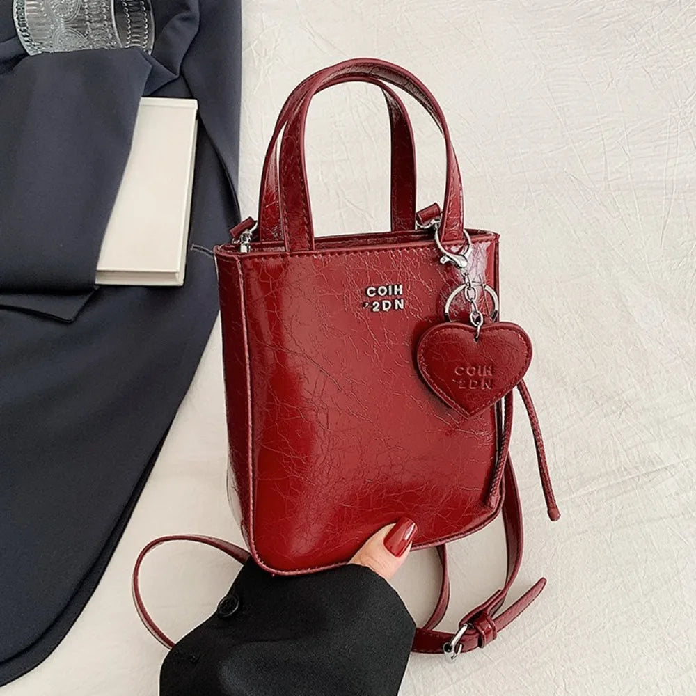 Korean Women Bag Silver Mini Small Square Bag Texture Vogue Versatile Shoulder Purses Crossbody Bag Lady Handbags