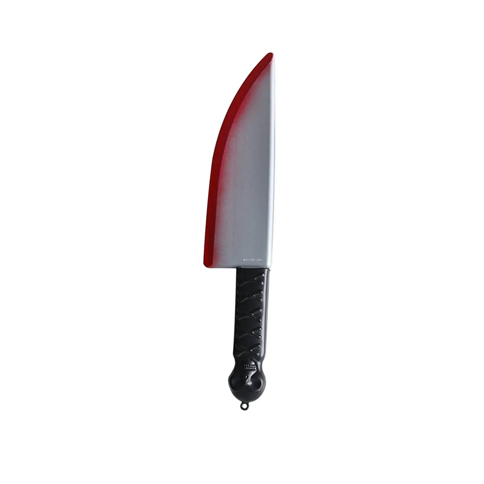 48.5cm/19.09in Plastics Fake Blood Knife Party Supplies Weapon Props Model Halloween Cosplay Funny Gift Collectible Outdoor Toys