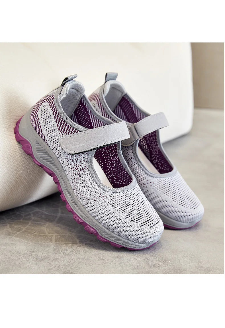 Women Shoes Breathable Vulcanized Shoes White ZapaWomen Sneakers Fashion Breathable Mesh Casual Walking Shoes Women Work Shoes