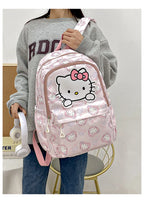 Sanrio Start Of School Season Backpack Anime Kuromi Cinnamoroll Student Bag Large Capacity Women Bag For Children Girls Gift ﻿