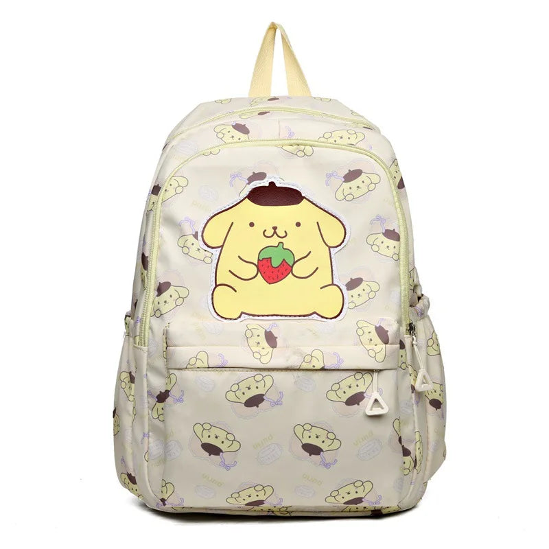 Sanrio Start Of School Season Backpack Anime Kuromi Cinnamoroll Student Bag Large Capacity Women Bag For Children Girls Gift ﻿