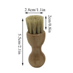 Mini Buffing Brush For Cleaning Shoes Hog Bristle Brushes Boot Shoes Cleaner Leather Shoes Supplies Gourd Brush Home Clean Tool
