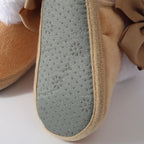 Toddler Baby Shoes Fall Winter Girls Boots Infant cotton Fuzzy First Walker Soft Sole Furry Bow Non-slip First Walker Shoes