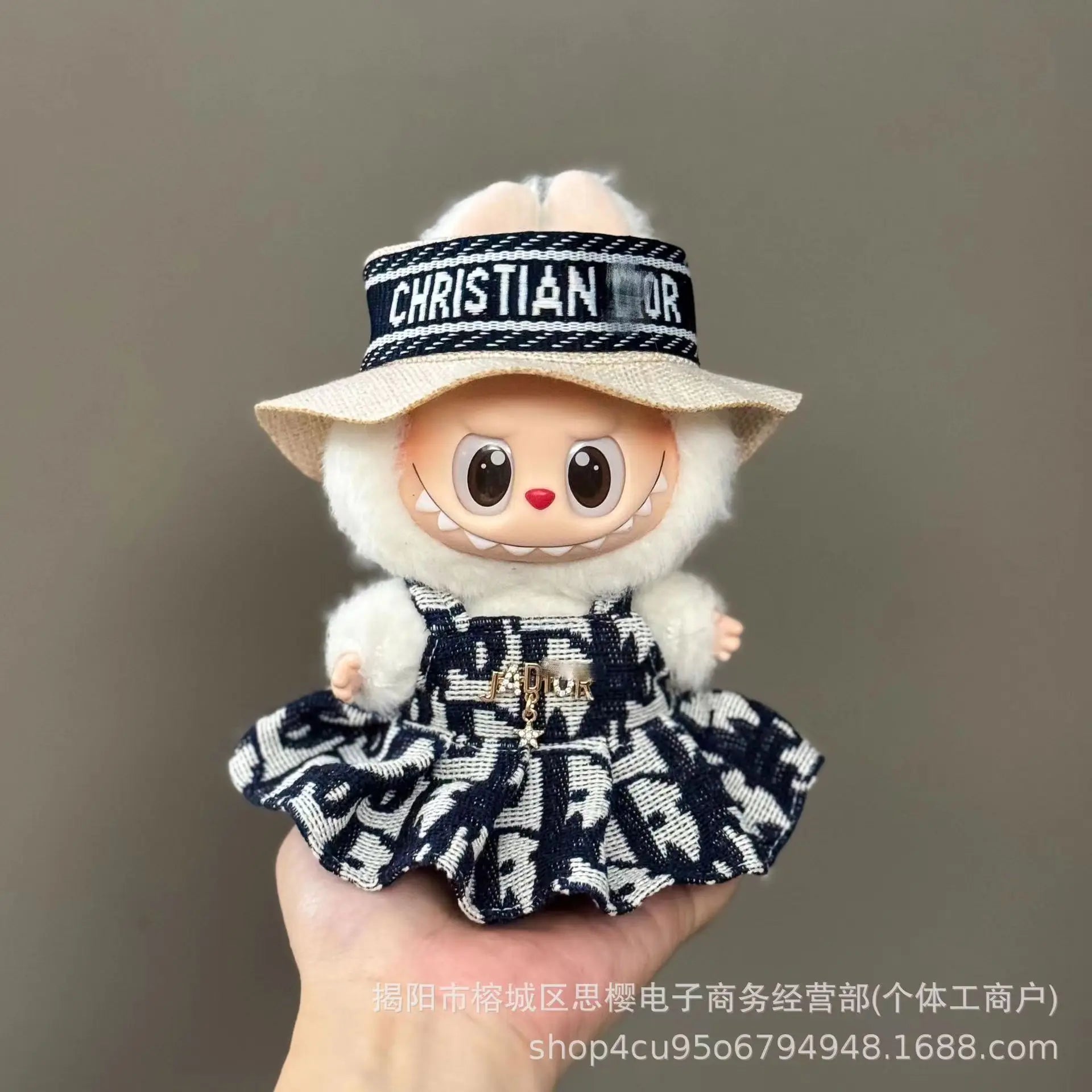 Only clothes are suitable for LABUBU,LABUBU, baby clothes, 17 cm pendants, plush toys, fashion clothes, suits and skirts.