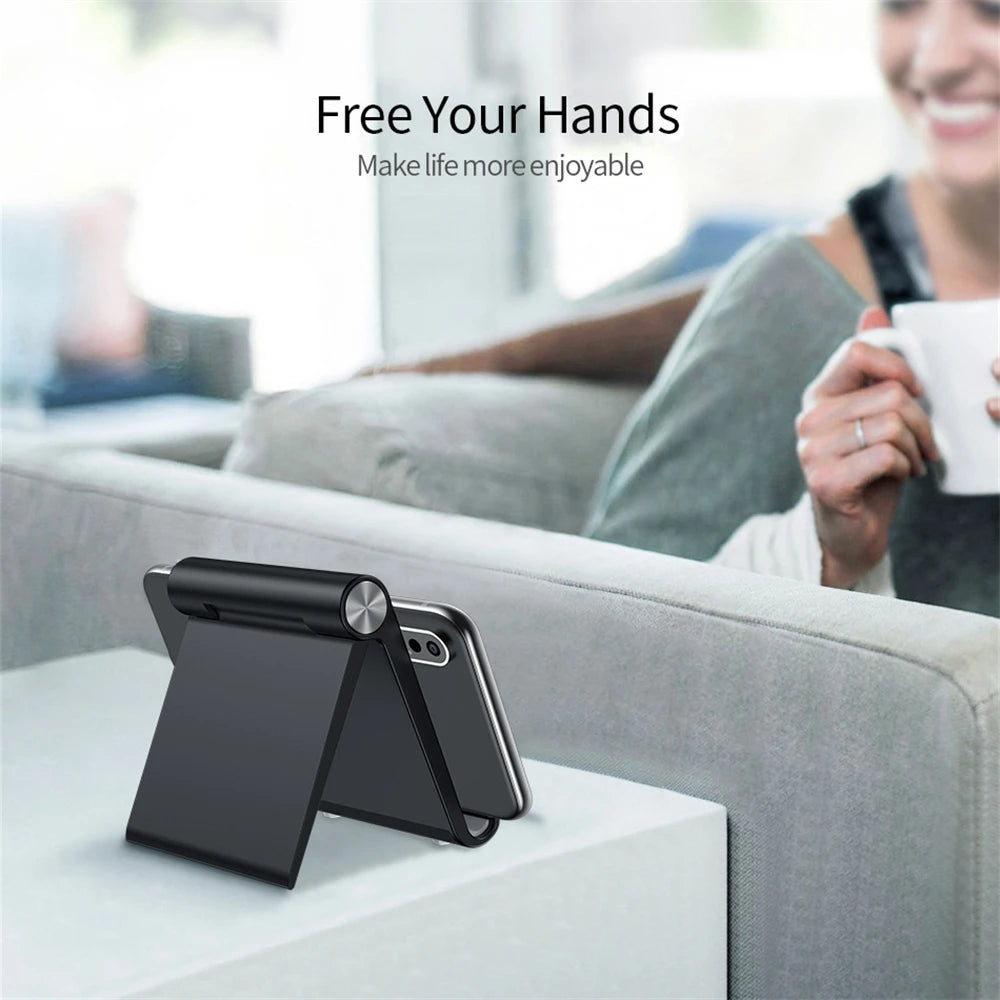 Phone Holder Stand Mobile Universal Support Tablet Stand for iPhone Desk Cell Phone Holder Stand Portable Mobile Holder Mount
