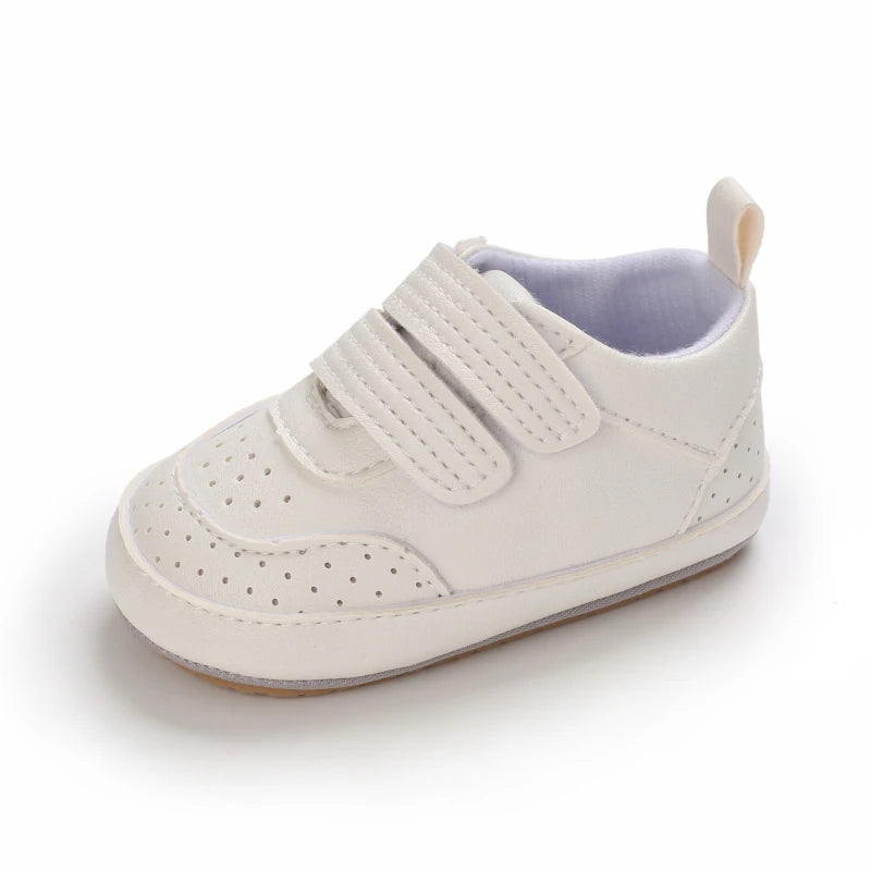 0-1Year New Baby Shoes Retro Leather Boy Girl Shoes Multicolor Toddler Rubber Sole Anti-slip First Walkers Infant Newborn
