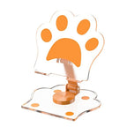 Cute Phone Stand Height Adjustable Phone Desktop Mount Acrylic Cat Claw Durable Stand For Recording Video Charger Compatible