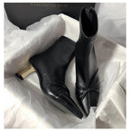 Modern Boots Patent Leather Designer Brand Luxury 2024 New Winter Ankel Boots Bow Wedding Party Dress Gladiator Women Shoes