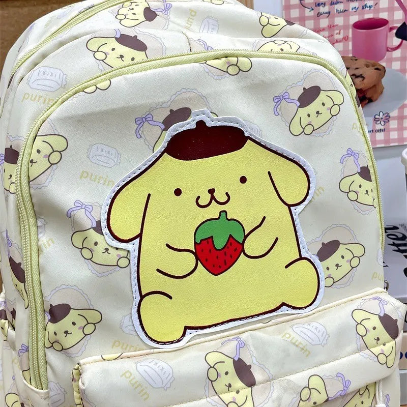 Sanrio Backpack Anime Kuromi Cinnamoroll My Melody Student Bag Large Capacity Women Bag For Children Girls Birthday Gift